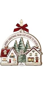 Neighbor Christmas Ornament 2025 – Neighbor for Women Men, Friendship Ornament for Bestfriends, Merry Christmas Next Door Neighbor Gift Idea, Wooden Hanging Tree Decoration