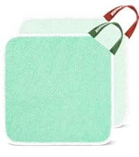 ZOMCHI 2 Count Wash Cloths, Exfoliating Washcloth with Dual Texture for Face and Body, Exfoliating Wash Cloth for Showering (Deep and Gentle)