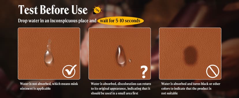 MEKER Mink Oil for Leather Boots, Leather Conditioner and Cleaner 3.52 oz-All-Natural Waterproof Soften and Restore Shoes