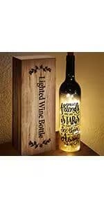 Christmas Gifts for Women - Best Friends Gifts 2025 - Wine Bottle Lights with Cork - Light Up Lamp Decor for Home Decorations - Birthday Friendship Unique Gift for Womens Men Sister Girls Boys Adults