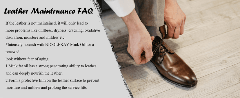 NICOLEKAY Mink Oil for Leather Boots, Leather Conditioner and Cleaner 3.52 oz-All-Natural Waterproof Soften and Restore Shoes