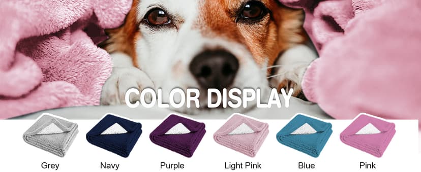 Personalized Dog Blanket, Customized Pet Blankets with Name Picture, Throw Blanket for Small Medium Large Dog Puppy Cat