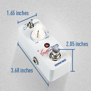 SONICAKE Clean Boost Pedal with Buffer and +12dB Gain, Mini Pure Boost Guitar Bass Effects Pedal - Sonic Super Master