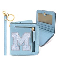 COSHAYSOO Initial RFID Girls Wallet Wristlet Christmas Stocking Stuffers Birthday Gift Ideas for 6 7 8 9 10 11 12 13 14 Year Old Girl Girly Gifts Tween Preteen Teen Preppy Trendy Stuff Pink Letter A