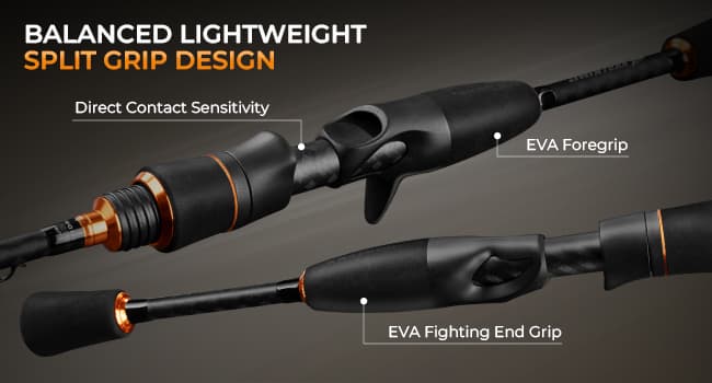 KastKing Zephyr Finesse Fishing Rods – BFS Baitcasting & Spinning Rods, IM6 Graphite, Extra Twin-Tip, 2pc & 3pc Travel Design, Ultra-Light Lure Casting, Stainless Steel Guides with Zirconium Rings