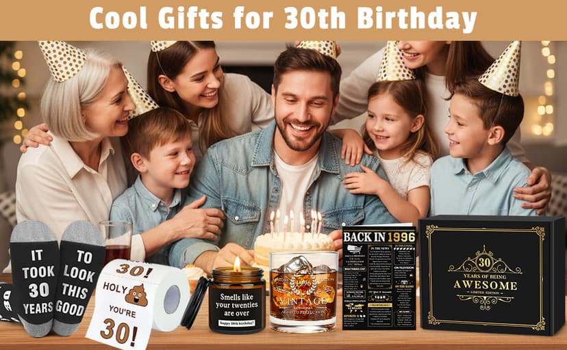 30th Birthday Gifts for Men Funny 30 Year Old Birthday Gifts for Men Cool 1996 Gift for 30 Year Old Man Unique Happy 30th Bday Gift Ideas for Man 30s Dirty Thirty Decorations for Him Turning 30 B0G2PQSTV4