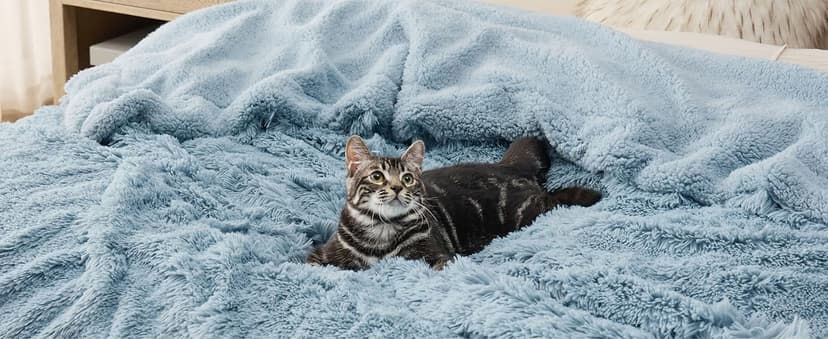 Bedsure GentleSoft Fluffy Fuzzy Faux Fur Throw Blanket for Couch, Soft Sherpa Fleece Cozy Gifts for Women, Plush Bed Blanket Christmas Room Decor for Men, Thick Warm Minky Teen Gifts Winter Bedding