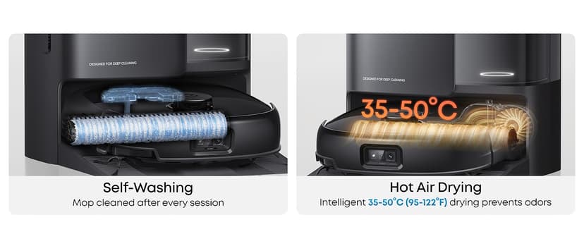 eufy Robot Vacuum E25, HydroJet System with Roller Mop, 20,000 Pa Turbo High Suction, All-in-One Robot Vacuum and Mop Combo for Home, Edge-to-Corner Cleaning, Zero-Tangle Design, AI Obstacle Avoidance