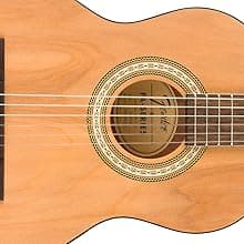 Fender FA-25N 3/4 Size Nylon String Acoustic Guitar, Beginner Guitar, with 2-Year Warranty, Perfect Beginner Guitar for Kids that is Easy on Fingers, Includes 3 Months of Free Lessons, Natural