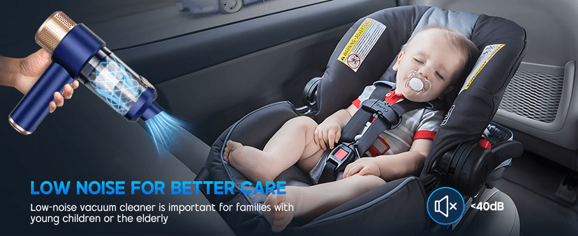 JONYJ Handheld Car Vacuum Cleaner, 16000PA Hand Held Vacuum Portable Cordless, 2 in 1 Air Duster and Vacuum Cleaner with LED Light, Multi-Nozzles, 120W High Power Mini Vacuum for Home, Pet, Office