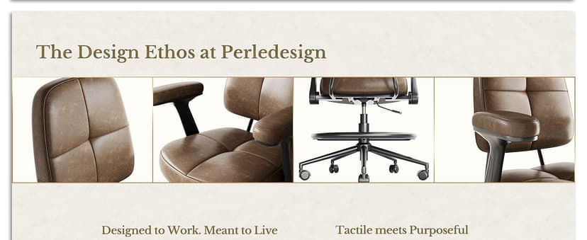 Drafting Executive Chair, Tall Office Chair with Padded Flip-Up Armrests, Mid-Back Cushioned Seat, 360° Swivel Rolling Computer Desk Chair for Standing Desk & Home Office, Vintage Brown