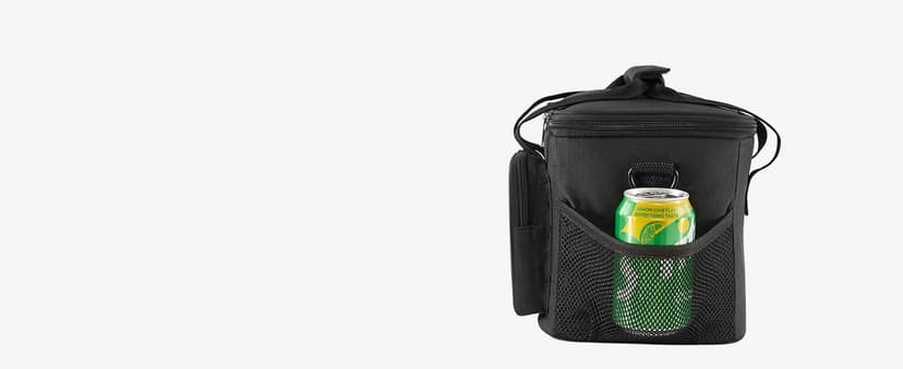 Lifewit Medium Lunch Bag Insulated Lunch Box Soft Cooler Cooling Tote for Adult Men Women, Black 12-Can (9L)