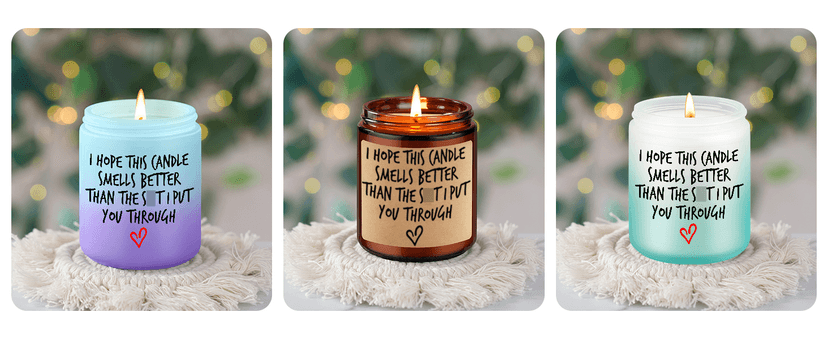 Fairy's Gift Candle I'm Sorry I Love You Gifts for Her Him Mom, Gifts for Wife, Grandma Girlfriend Wife Birthday Presents Ideas, Christmas Funny Presents for Women Men Dad Husband Boyfriend Parents