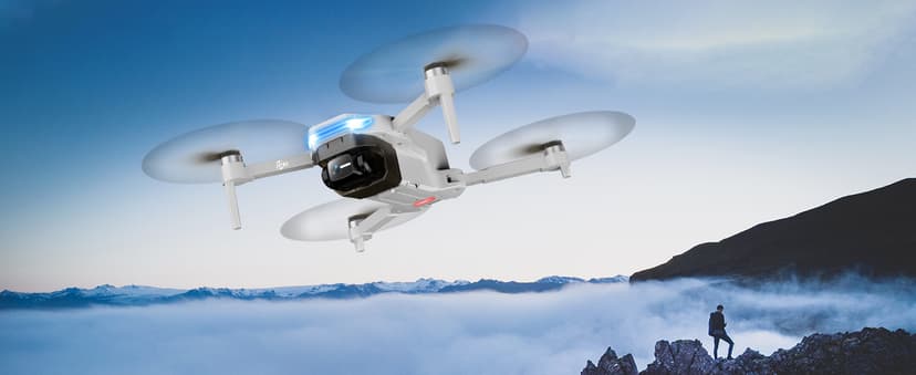 Oddire Drones with Camera for Adults 4K, GPS Auto Return, Waypoint Flight, Orbit Fly, GPS Follow, Gesture Control, Foldable Drone with Brushless Motor, 249g Light, 48 Mins Flight Time with 2 Batteries