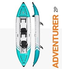 BEYOND MARINA Inflatable Kayak 1 & 2 & 3 Person Adult- Full Drop Stitch Kayak with Aluminum Paddles, Seats, Footrests, Pump, Fins