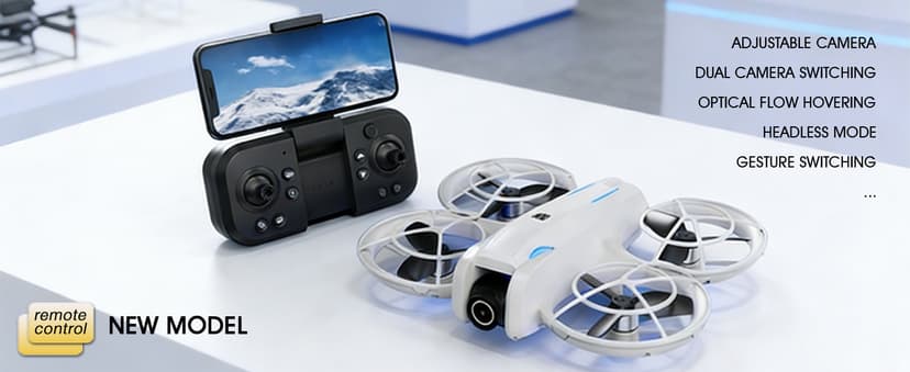 drone with Camera 4K for Adult Beginners,RC Quadcopter featuring Altitude Hold, One-Key Takeoff/Landing, Auto Follow,3-Speed Adjustment,Stunt Roll -Ideal Holiday Gift.