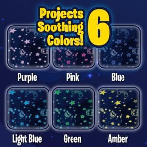 Ontel Star Belly Dream Lites, Stuffed Animal Night Light, Cuddly Blue Puppy - Projects Glowing Stars & Shapes in 6 Gentle Colors, As Seen on TV