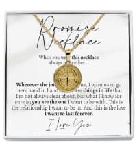 Love You This Much Promise Cuban Chain Necklace for Him, 7mm Thick, Sentimental Gift for Him, BF Gift for Birthday, Gift Ideas for Boyfriend