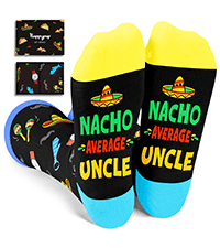 HAPPYPOP Novelty Family Gifts - Gifts For Son Uncle Brother Grandson Nephew, Funny Men Socks