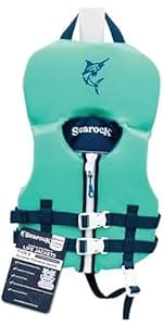 SearocK Children’s Life Jacket – US Coast Guard Approved Infant & Youth Life Vest for Boating, Fishing & Water Sports – Kids & Toddler PFD with Secure Buckles