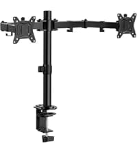 ErGear Single Monitor Arm, Fully Adjustable Monitor Mount for 13–34 Inch Screens, Fast Install Computer Monitor Stand with Tool-Free VESA Mount, Cable Management, Holds 19.8 lbs, Max VESA 100x100mm