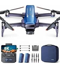 V11PRO Drone with 8K Camera for Adults, 3-Axis Gimbal Drones with 4K/30fps Video, 48 Million Pixels, 80min Flight Time with 2 Batteries, 6KM Video Transmission Quadcopter, Professional Drone