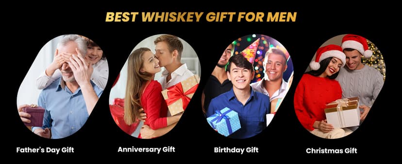 Electric Whiskey Smoker Kit, CHERRYQUEEN Old Fashioned Smoker Kit, Built-in Lighter & Ambient Light, 4 Reusable Ice Cubes 6 Wood Chips, Gifts for Men Dad Husband Whiskey Lovers (Birthday/Christmas)