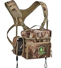 Hunting Fanny Pack for Men, Camo Waist Pack for Hunter, Fanny Hunting Backpack with Rifle, Shotgun, and Bow Holder (Fanny Pack Upgrade)