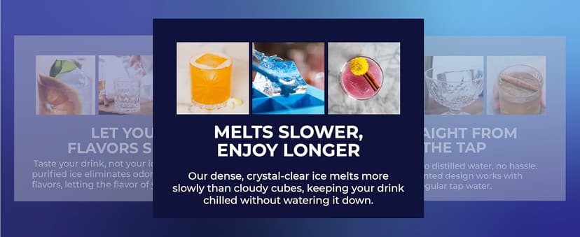True Cubes Crystal Clear Ice Cube Maker, 4 Large 2"x2"x2" Ice Cubes for Cocktails and Drinks, Silicone Mold for Pure, Bartender-Quality Ice - Great for Hosting and Entertaining, Whiskey Gifts for Men