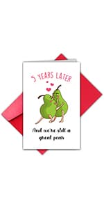 TQDaiker 1 Year Anniversary Card for Boyfriend, 1st Anniversary Card from Girlfriend, First Anniversary Card (You Survived 365 Days with Me)