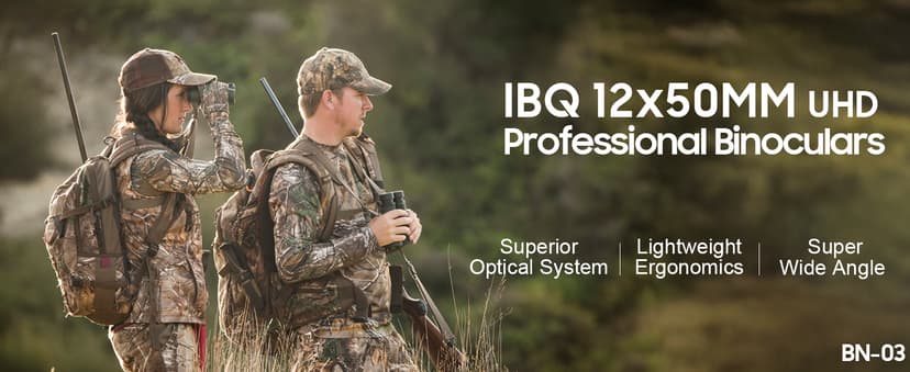 12x50 UHD Binoculars for Adults High Powered with Upgraded Phone Adapter - Large View, Lightweight, IPX7 Waterproof - Binoculars for Hunting Bird Watching Travel Cruise