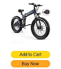 TotGuard Electric Bike,20" Electric Bike for Adults Peak 750W Brushless Motor,20MPH Fat Tire Ebike,Foldable Adult Electric Bicycles with 48V 10Ah Removable Battery,7-Speed,SGS Certified to UL 2849