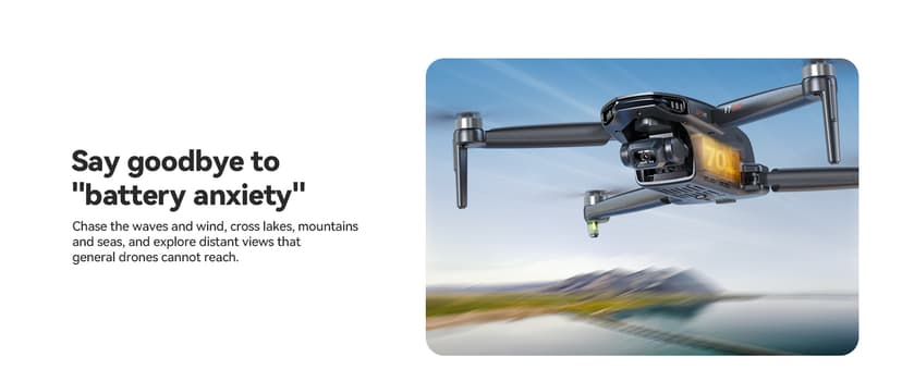 Bwine F7GIM 6K Photo Drone with Camera for Adults, 3-Axis Brushless Gimbal, 4K/30fps Video, GPS Smart Control, Plus 70Mins Flight Time, 10000Ft FPV Digital Transmission and TOF Safety Support
