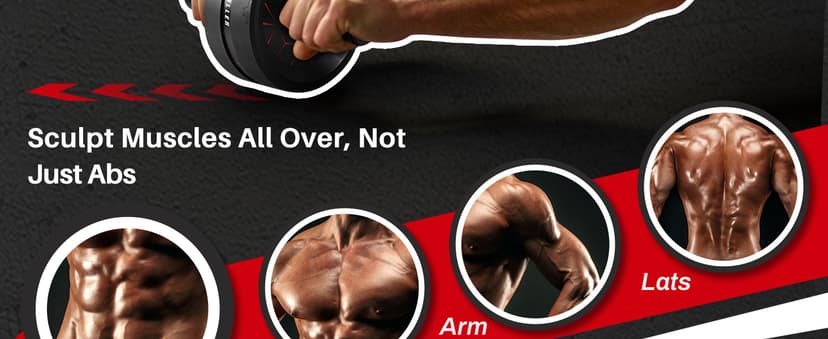 VINSGUIR Ab Roller Wheel, Abs & Core Workout Equipment for Home Gym with Knee Pad Accessories, Abdominal Wheel for Full-body Strength Training