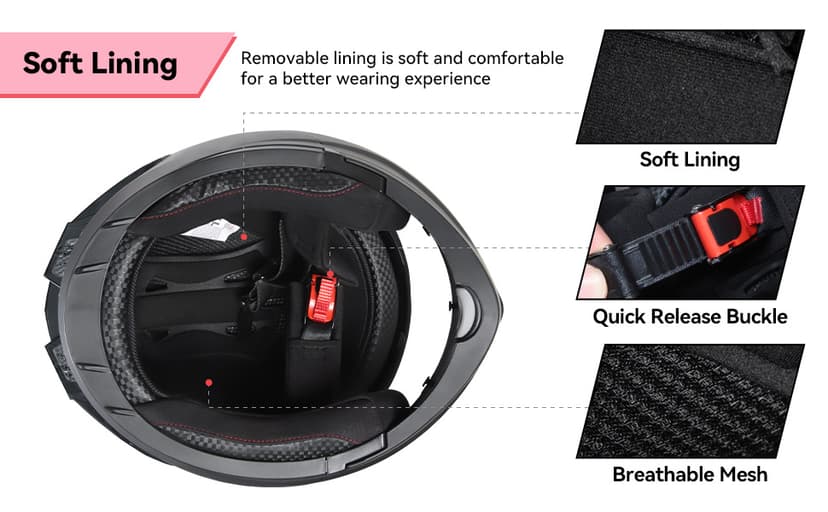 Adult Modular Motorcycle Helmets, DOT Approved Flip up Dual Visor Full Face Helmet for Men Women Moto ATV UTV Snowmobile ADV Four Wheeler Street Bike with Gloves & Mask