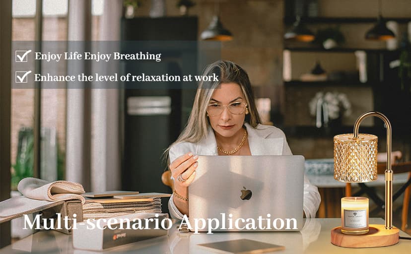 Candle Warmer Lamp with Timer Dimmer Adjustable Height for New Home Decor, Birthday Gifts for Women,Candle Warmer for Women Mom Christmas Mother's Day Gfit