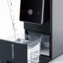 Antarctic Star Nugget Ice Maker Countertop, 33 Lbs/24H, Automatic Ice Dispenser, Self-Cleaning Portable Ice Machine, 1.8L Water Tank, Touch Screen & Auto Ice Drop, for Home/Office/Kitchen
