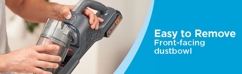 BLACK+DECKER POWERSERIES 20V MAX Cordless Stick Vacuum Cleaner, Household Vacuum Cleaners for Hardwood Floors and Carpet, LED Lights, Detachable, Anti-Tangle, Lightweight, Bagless (BHFEA18D1)