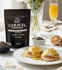Infused Sea Salt Sampler Set, Finishing Salt for Seasoning, Gourmet Cooking Gift and Spice Variety Pack for Special Occasions, 0.5 oz x Bundle of 6 Flavored Salts - Caravel Gourmet Salt
