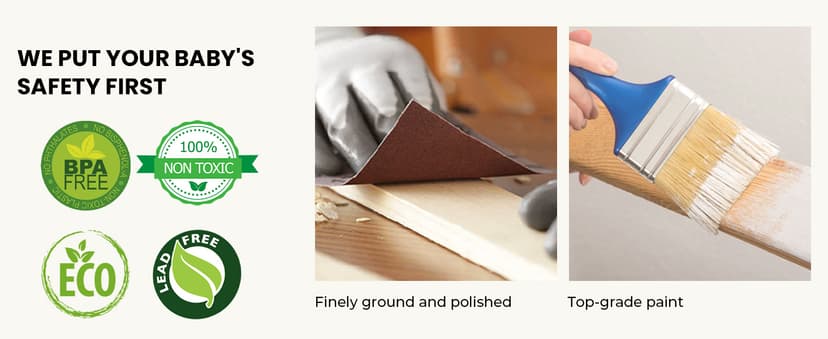 Tiny Land 110pcs Wooden Train Set with Folding Storage Box, Wooden Train Track Toy for Boys & Girls, Age 3-7, Includes Convenient Storage