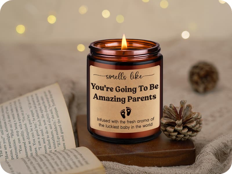 GSPY Candles, New Parents Gifts for Couples, Mom to be, New Dad - Christmas, Pregnancy, Congratulations 1st Baby, Gender Reveal Gifts for Parents to be, First Time Dad, Expecting Mom, Pregnant Mommy