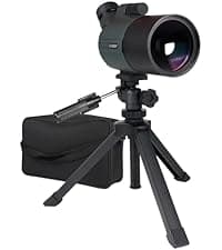 SVBONY SV28 Spotting Scopes with Tripod, Angled 25-75x70mm Spotter Scope with Phone Adapter, Waterproof Fogproof Spotting Scope for Bird Watching, Target Shooting, Wildlife Viewing