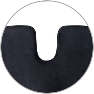 SAIREIDER Office Chair Cushion, Car Seat Cushion, Memory Foam Coccyx Cushion Pads for Tailbone Pain, Sciatica Relief Pillow, Correct Sitting Posture (Black)