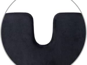 SAIREIDER Seat Cushion and Lumbar Support Pillow for Office Chair, Memory Foam Car Seat Cushions Back Support Pillows, Help Relieve Pain of Back, Lumbar, Tailbone and Sciatic Nerve(Black)