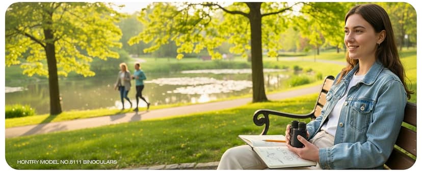 Hontry Binoculars for Adults and Kids, 10x25 Compact Binoculars for Bird Watching, Theater and Concerts, Hunting and Sport Games