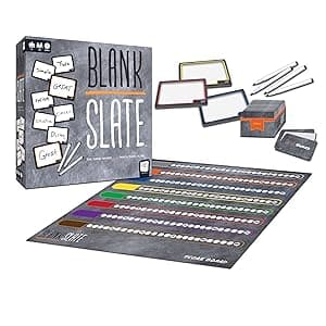 USAOPOLY BLANK SLATE, Where Great Minds Think Alike, Fun Family-Friendly Board Game, Word Association Party Game, Easy to Learn, Fun to Play Family Game Night, 3-8 Players, Ages 8+