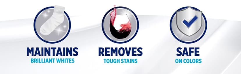 OxiClean Triple Action White Revive Laundry Whitener and Stain Remover Powder, Use with Detergent, Whitens and Brightens Clothes, Removes Tough Stains, Color Safe, Chlorine Free, 4 lbs