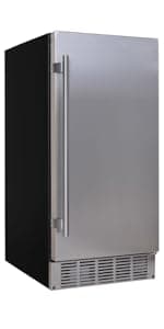 EdgeStar IB450SS 50 Lb. 15 Inch Wide Undercounter Clear Ice Maker - Stainless Steel