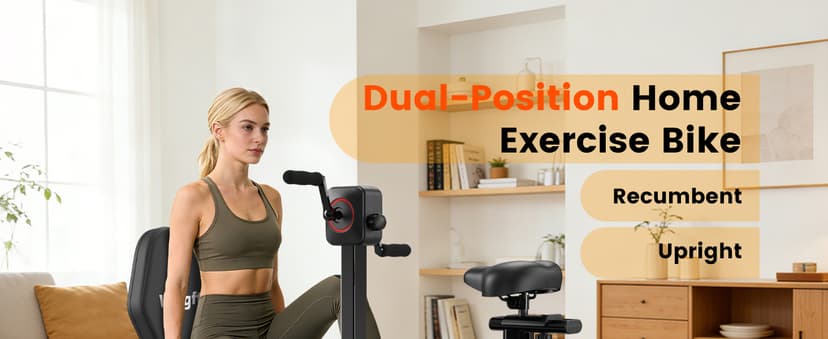 Recumbent Exercise Bike for Home, Recumbent Bikes for Seniors Gym, Quiet Recumbent Stationary Bikes for Seniors 400LBS Capacity, Adjustable Seat & Backrest, 8-Level Resistance & LCD Display