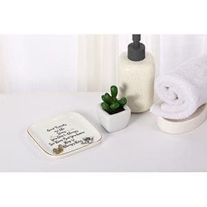 Scwhousi Ring Dish Jewelry Tray for Friend Mom Sister Maid of Honor,Birthday Mother's Day Christmas Gifts